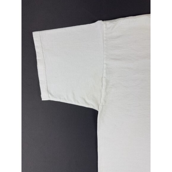 Rare Vintage 90s Sears Travel Service Promo Shirt White XL Earth Art Painting - Picture 5 of 9